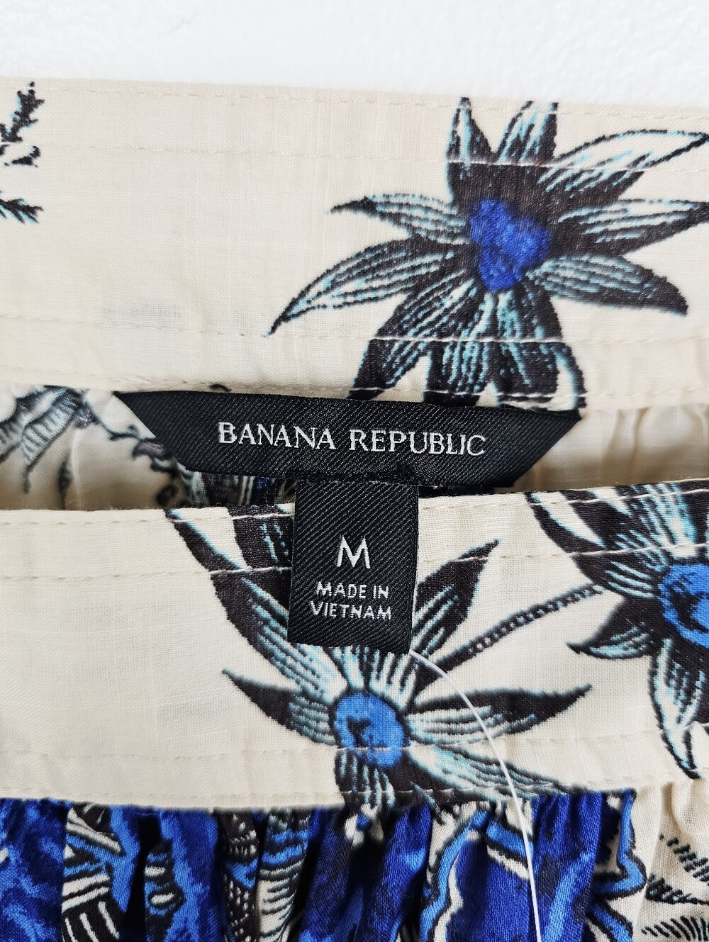 Banana Republic #852361 Square Neck Tropical Floral Boho Blouse NWT - Picture 6 of 10